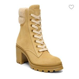 VERONICA BEARD
Westport Lamb Fur Suede Heeled Boots, NWT, size 10